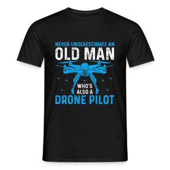 Drone - Männer T-Shirt - Schwarz - Vorne - AI Model Male 178 light (178cm)