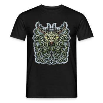 Cthulhu - Männer T-Shirt - Schwarz - Vorne - AI Model Male 178 light (178cm)