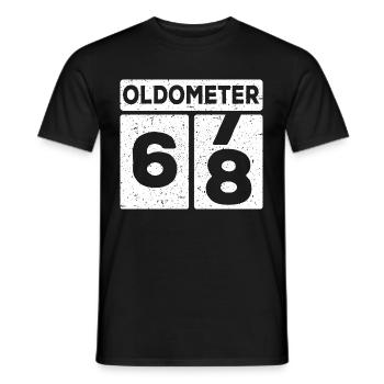 68th birthday 68 years funny 68th birthday - Men's T-Shirt - black - Front - AI Model Male 178 light (178cm)