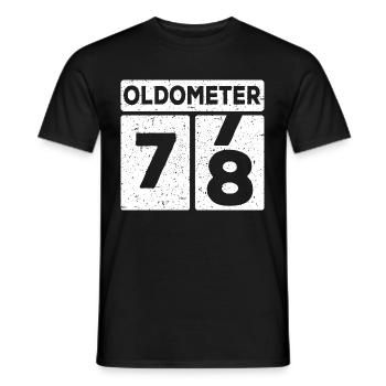 78e anniversaire 78 ans drôle 78e anniversaire - T-shirt homme - noir - Devant - AI Model Male 178 light (178cm)