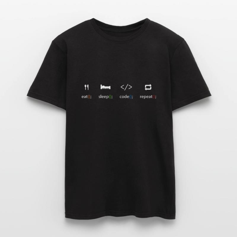 Eat Sleep Code Repeat - Programmeurs T-Shirt T-shirt homme