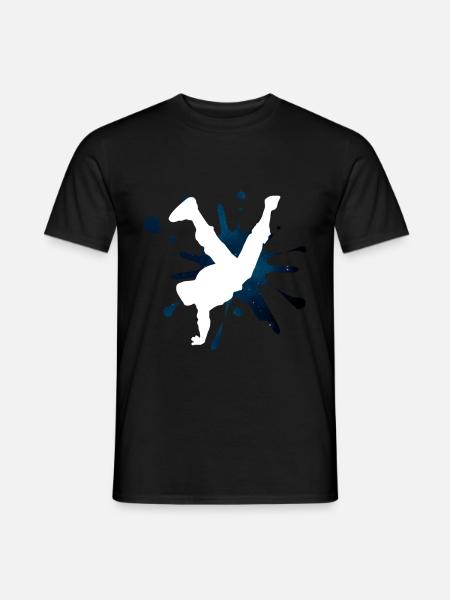 Breakdance splash - Men's T-Shirt - black