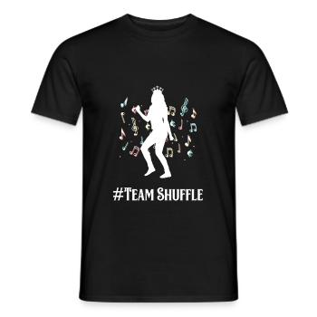 Team Shuffle Dance Dance Disco Techno Gift - Men's T-Shirt - black - Front - AI Model Male 178 light (178cm)