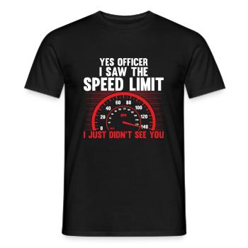 Tuner Tuner Course automobile voiture de course voiture de sport drag - T-shirt homme - noir - Devant - AI Model Male 178 light (178cm)