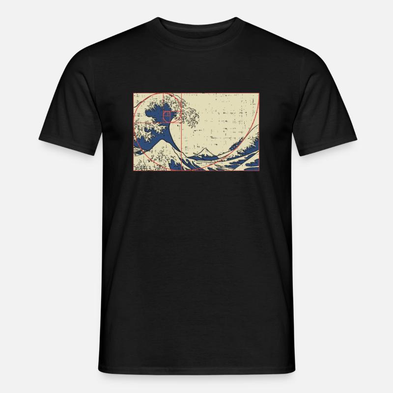 Math mathematician math teacher Fibonacci - Men’s T-shirt - black
