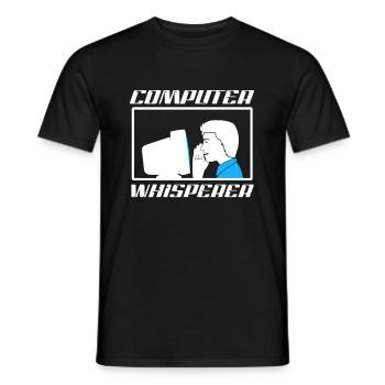 Programmierer Informatiker Computer Whisperer - Männer T-Shirt - Schwarz - Vorne - AI Model Male 178 light (178cm)