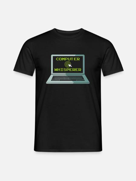 Programmierer Informatiker Computer Whisperer - Männer T-Shirt - Schwarz