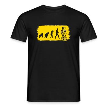 AI Künstliche Intelligenz Evolution Roboter - Männer T-Shirt - Schwarz - Vorne - AI Model Male 178 light (178cm)
