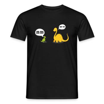 Athéisme Science athée Science des dinosaures - T-shirt homme - noir - Devant - AI Model Male 178 light (178cm)
