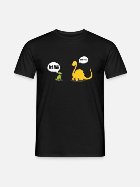 Atheism Atheist Science Dinosaur Science - Men's T-Shirt - black