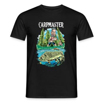 Pêche à la carpe Pêche à la carpe Carp Master - T-shirt homme - noir - Devant - AI Model Male 178 light (178cm)