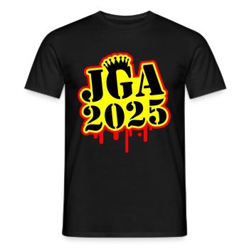 JGA 2025 Junggesellen Abschied - Männer T-Shirt - Schwarz - Vorne - AI Model Male 178 light (178cm)