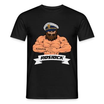 Rostocker Matrose - Männer T-Shirt - Schwarz - Vorne - AI Model Male 178 light (178cm)