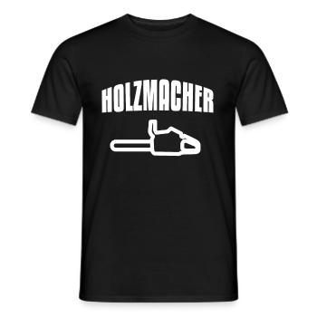 wood makers - Men's T-Shirt - black - Front - AI Model Male 178 light (178cm)