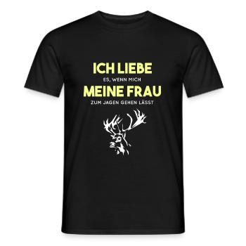 Hunter - Men's T-Shirt - black - Front - AI Model Male 178 light (178cm)