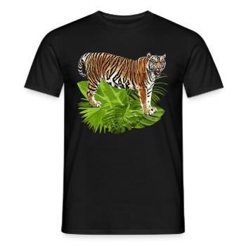 tigre - T-shirt homme - noir - Devant - AI Model Male 178 light (178cm)