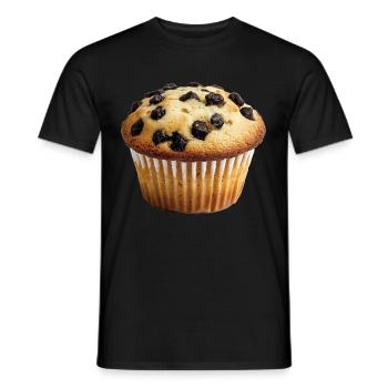 Muffin - Camiseta hombre - negro - delante - AI Model Male 178 light (178cm)
