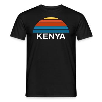 Afrique Kenya Safari - T-shirt homme - noir - Devant - AI Model Male 178 light (178cm)