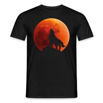 Wolf T SHIRT - Gothic - Men's T-Shirt - black - Front - AI Model Male 178 light (178cm)