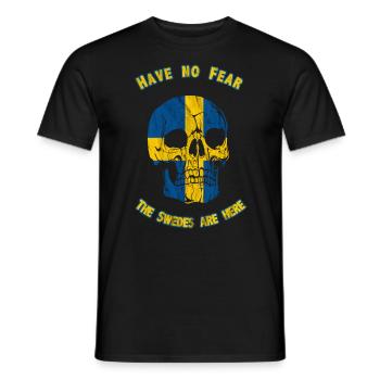 Schweden - Männer T-Shirt - Schwarz - Vorne - AI Model Male 178 light (178cm)