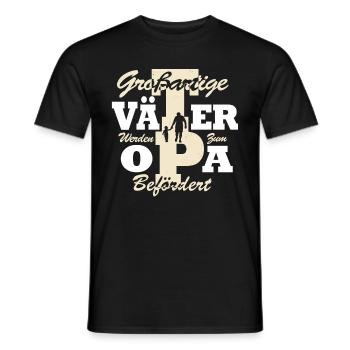 Papa Dad Daddy Vater Opa Geschenk zum Vatertag - Männer T-Shirt - Schwarz - Vorne - AI Model Male 178 light (178cm)