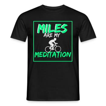 Bicycle cycling bike road bike cycling gift - Men's T-Shirt - black - Front - AI Model Male 178 light (178cm)