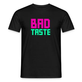 Bad Taste Party Motto outfit Fashion Neon Retro - Männer T-Shirt - Schwarz - Vorne - AI Model Male 178 light (178cm)