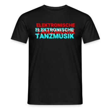 Elektronische Tanzmusik - Männer T-Shirt - Schwarz - Vorne - AI Model Male 178 light (178cm)