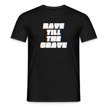 Cadeau Rave Raver House DJ Techno Music - T-shirt homme - noir - Devant - AI Model Male 178 light (178cm)