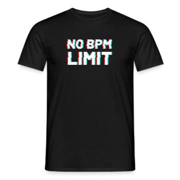 Techno DJ Raver Festival Bass musique cadeau - T-shirt homme - noir - Devant - AI Model Male 178 light (178cm)