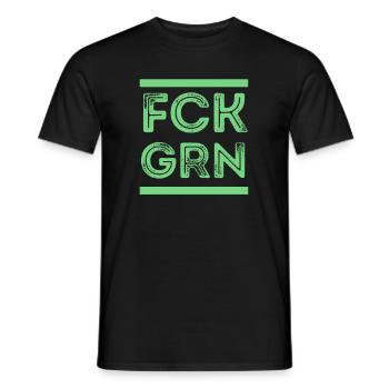 Politique Liberté Le socialisme vert votent - T-shirt homme - noir - Devant - AI Model Male 178 light (178cm)
