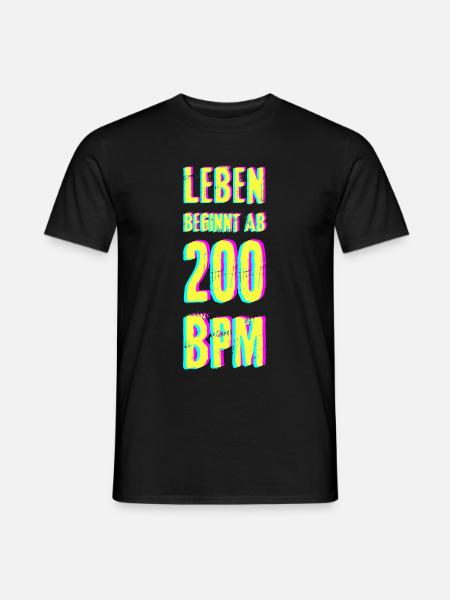 Techno rave bass DJ trance house geschenk musik - Männer T-Shirt - Schwarz