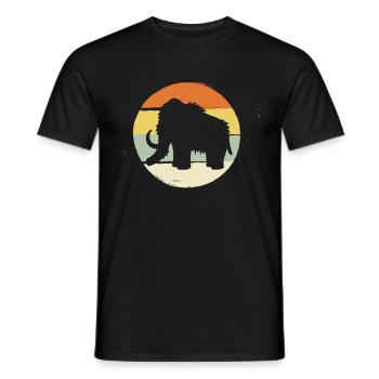 Mammoth Stone Age Prehistoric Proboscis Tusks gift - Men's T-Shirt - black - Front - AI Model Male 178 light (178cm)