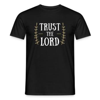 jesus christlich bibel Kreuz geschenk beten gott - Männer T-Shirt - Schwarz - Vorne - AI Model Male 178 light (178cm)