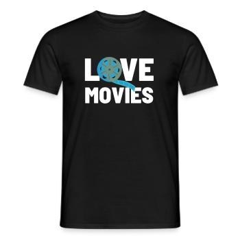 Kino Film filmrolle fernsehen filmstar retro - Männer T-Shirt - Schwarz - Vorne - AI Model Male 178 light (178cm)