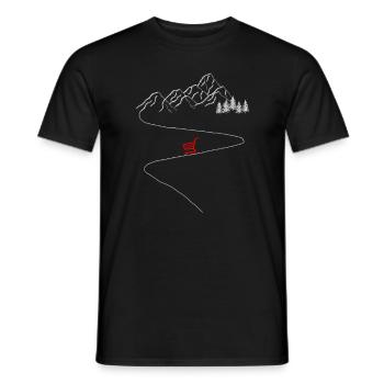 panier d’achat au détail shopping humour drôle - T-shirt homme - noir - Devant - AI Model Male 178 light (178cm)