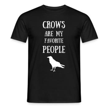 Raven bird crow beak fly gift - Men's T-Shirt - black - Front - AI Model Male 178 light (178cm)