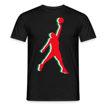 Joueur de basket-ball Italie Sport - T-shirt homme - noir - Devant - AI Model Male 178 light (178cm)