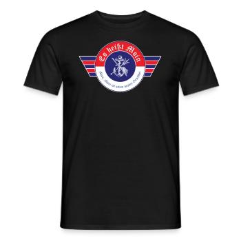 Es heißt Moin Lustiger Spruch Nordsee Ostsee - Männer T-Shirt - Schwarz - Vorne - AI Model Male 178 light (178cm)