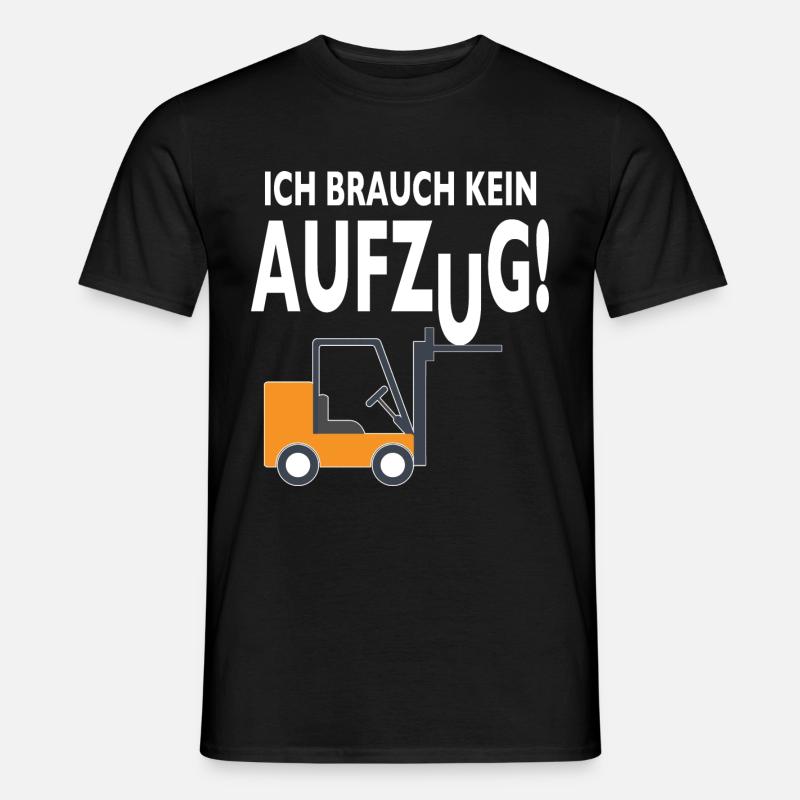 Staplerfahrer Lagerist Gabelstaplerfahrer Stapler - Männer T-Shirt - Schwarz