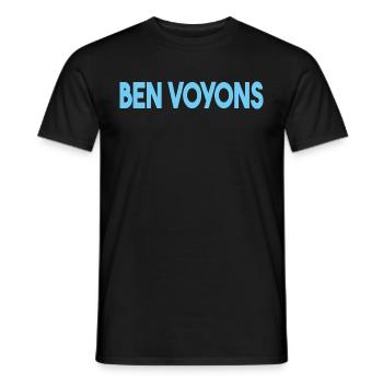 ben voyons. BEN VOYONS. - T-shirt homme - noir - Devant - AI Model Male 178 light (178cm)