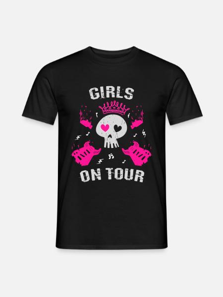 Girls on Tour - Men's T-Shirt - black