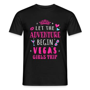 Girls Trip Las Vegas, que l’aventure commence - T-shirt homme - noir - Devant - AI Model Male 178 light (178cm)
