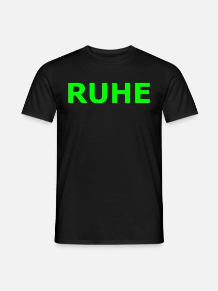 RUHE - Männer T-Shirt - Schwarz