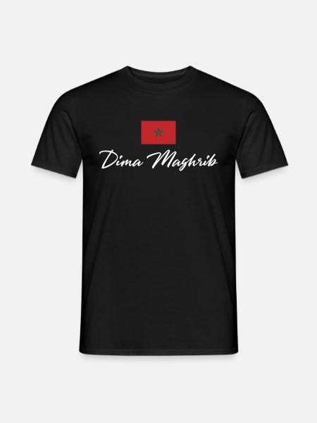 Marokko Dima Maghrib - Männer T-Shirt - Schwarz
