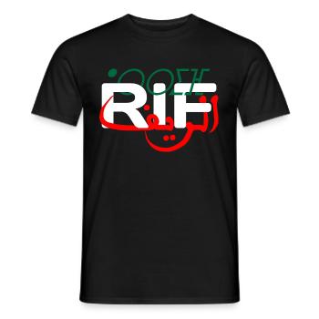 Rif Arrif Nador Hoceima Midar Berkane Tangier - Men's T-Shirt - black - Front - AI Model Male 178 light (178cm)