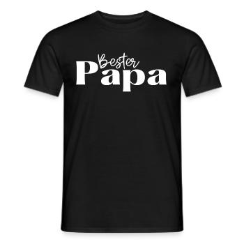 bester Papa - Geschenk für den besten Papa - Männer T-Shirt - Schwarz - Vorne - AI Model Male 178 light (178cm)