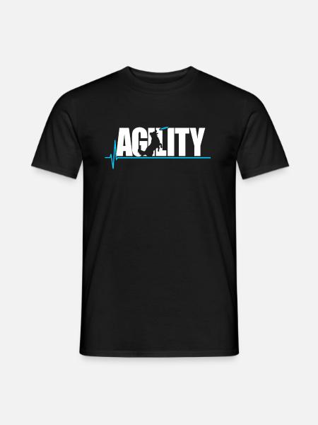Hund Agility Hunde Training Sport - Männer T-Shirt - Schwarz