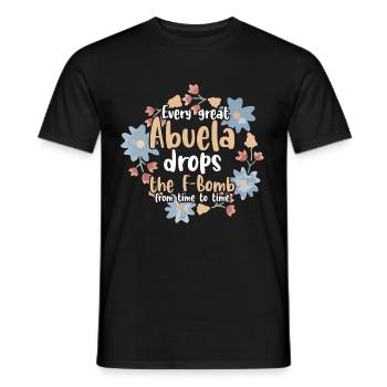 Espanol Muttertag Zitat für eine Oma Abuela - Männer T-Shirt - Schwarz - Vorne - AI Model Male 178 light (178cm)