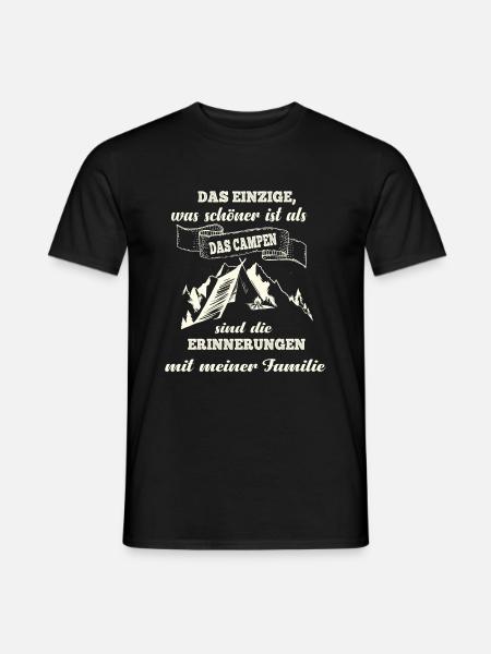 Camping - Männer T-Shirt - Schwarz